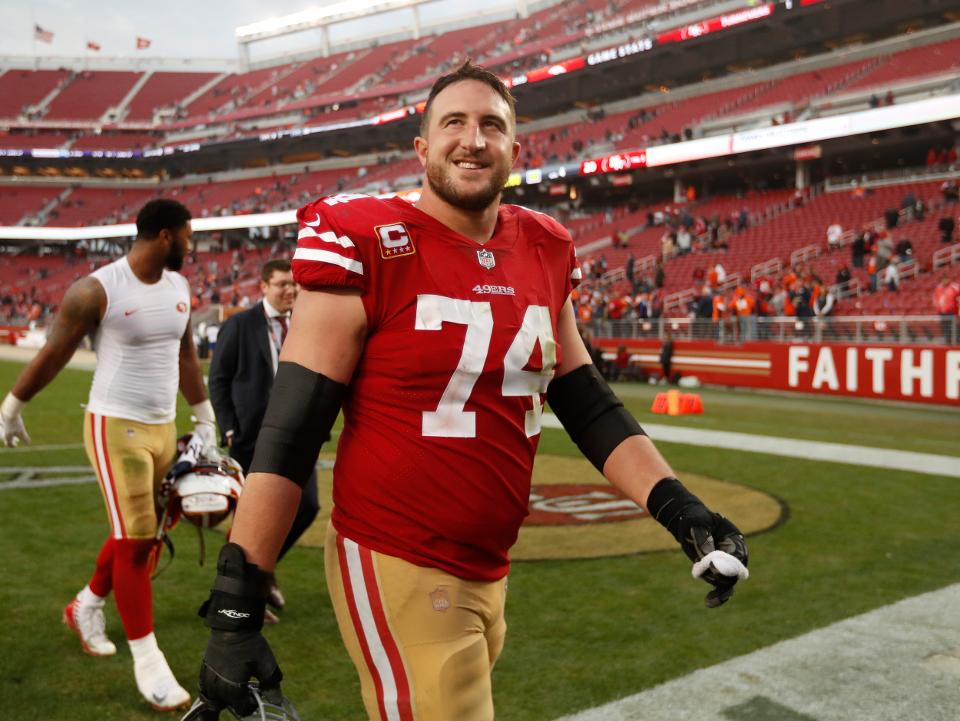 Un jugador sobresaliente que lucha por los San Francisco 49ers